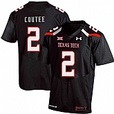 Texas Tech Red Raiders 2 Keke Coutee Black College Football Jersey Dzhi,baseball caps,new era cap wholesale,wholesale hats